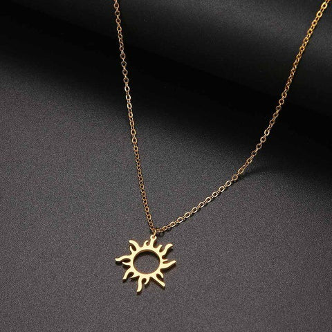 Nanjing Necklace Gold Plated 14k Esthetic Sun