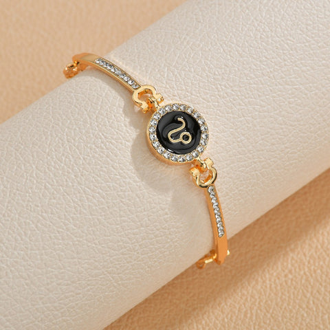 Gothenburg 12 Zodiac Sign Zircon Stones Bangle