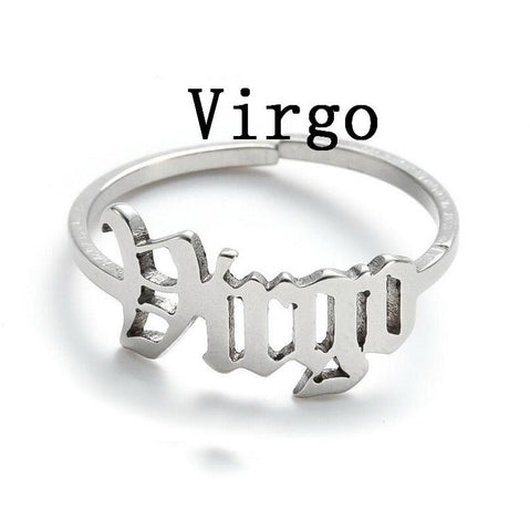 Adelaide Adjustable RIngs Zodiac Gold Plated