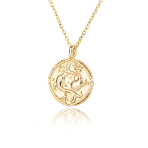 Caelum Zodiac Necky Gold Plated 14k