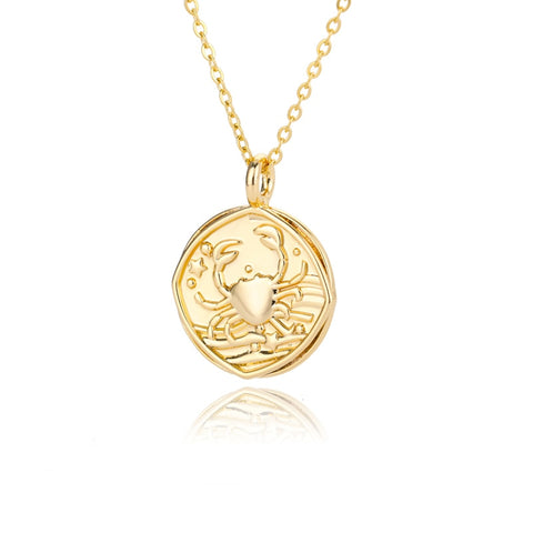 Caelum Zodiac Necky Gold Plated 14k