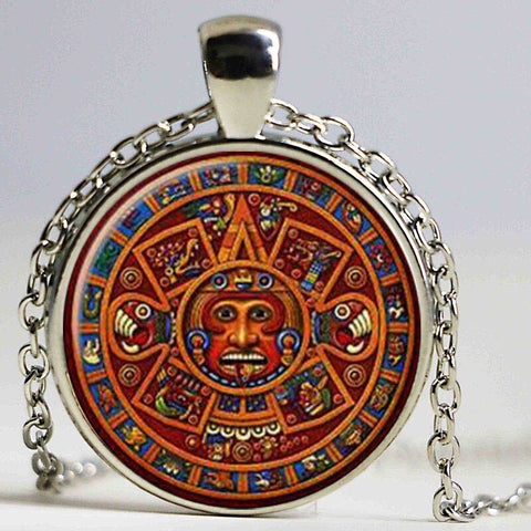 Handmade Ancient Aztek Calendar God Stones