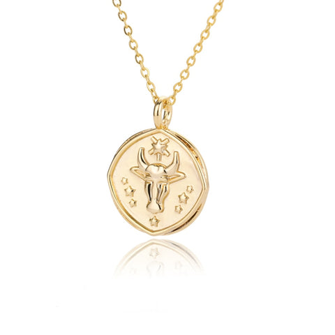 Caelum Zodiac Necky Gold Plated 14k