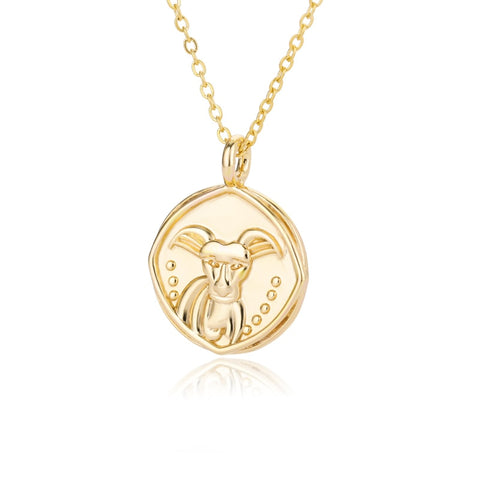 Caelum Zodiac Necky Gold Plated 14k