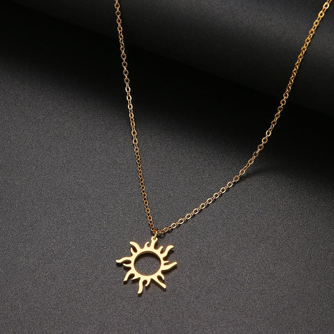 Nanjing Necklace Gold Plated 14k Esthetic Sun