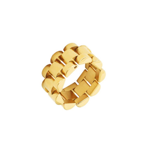 Baku Bold Chain Gold Ring