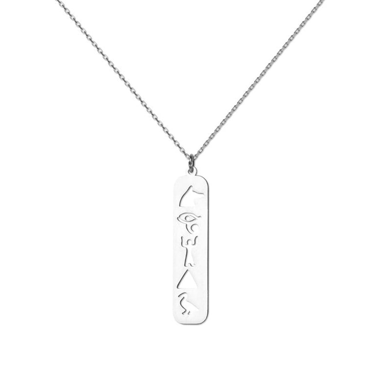 Hieroglyphics Cartouche Necklace