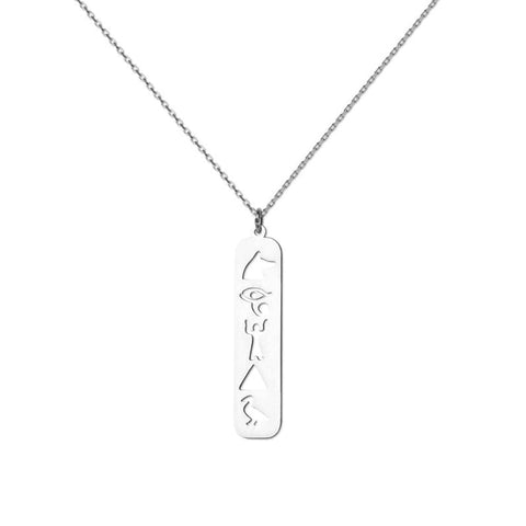 Hieroglyphics Cartouche Necklace