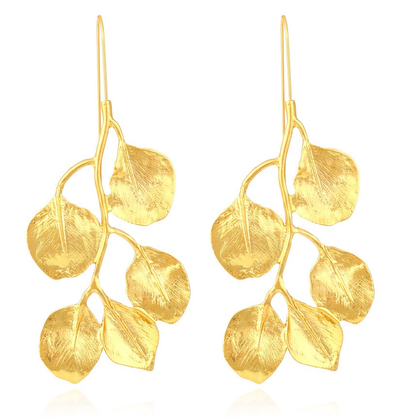 Vintage Aspen Leaves Queen Earrings